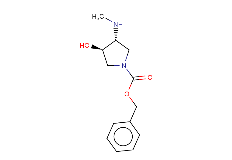 rac-benzyl (3R,4R)-3-hydroxy-4-(methylamino)pyrrolidine-1-carboxylate, trans
