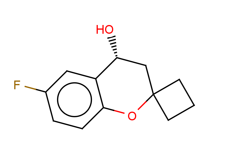 (4R)-6-fluoro-3,4-dihydrospiro[1-benzopyran-2,1'-cyclobutane]-4-ol