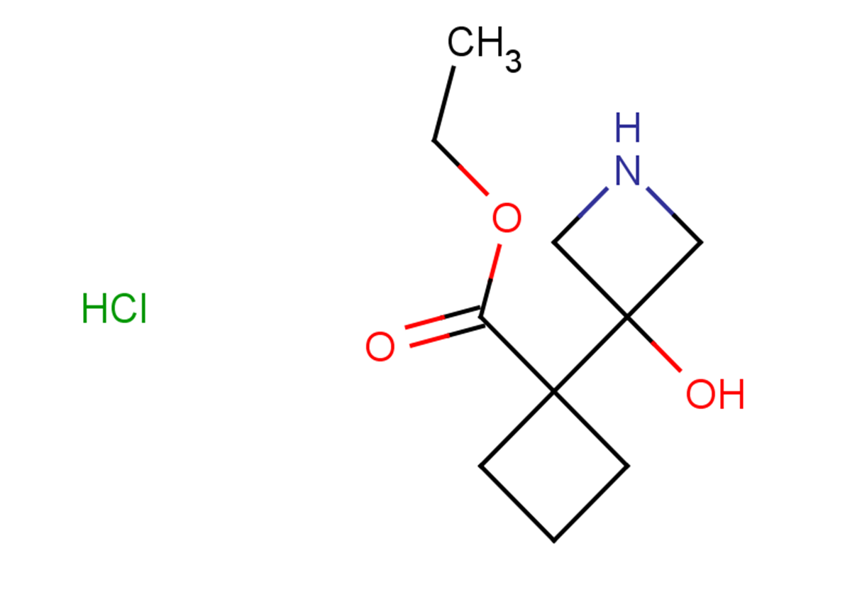 ethyl 1-(3-hydroxyazetidin-3-yl)cyclobutane-1-carboxylate hydrochloride