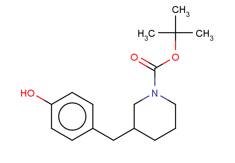 tert-butyl 3-[(4-hydroxyphenyl)methyl]piperidine-1-carboxylate