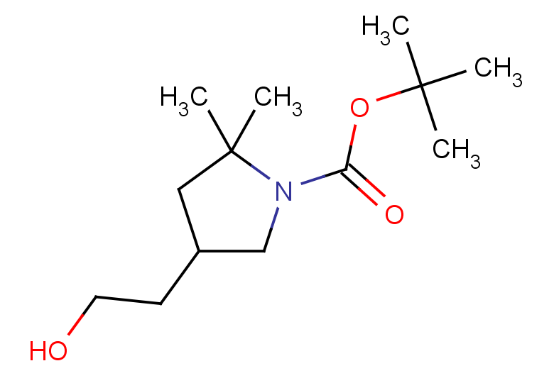 tert-butyl 4-(2-hydroxyethyl)-2,2-dimethylpyrrolidine-1-carboxylate