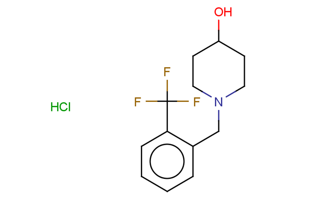 1-{[2-(trifluoromethyl)phenyl]methyl}piperidin-4-ol hydrochloride