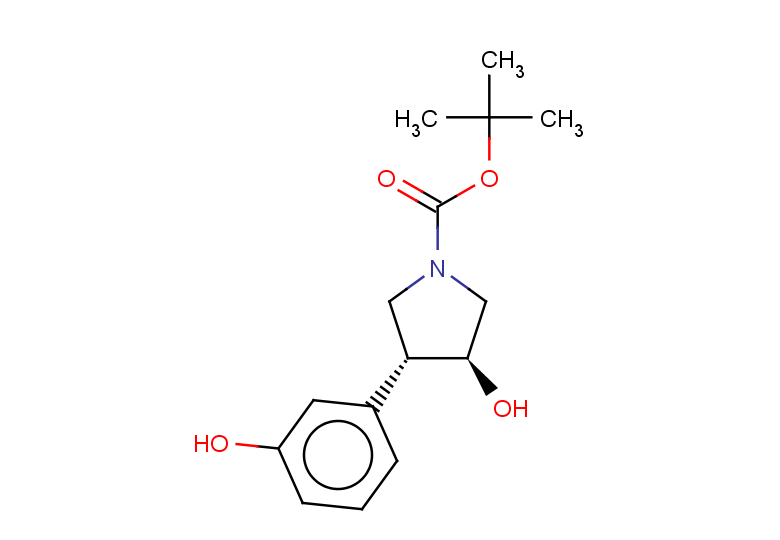 rac-tert-butyl (3R,4S)-3-hydroxy-4-(3-hydroxyphenyl)pyrrolidine-1-carboxylate, trans