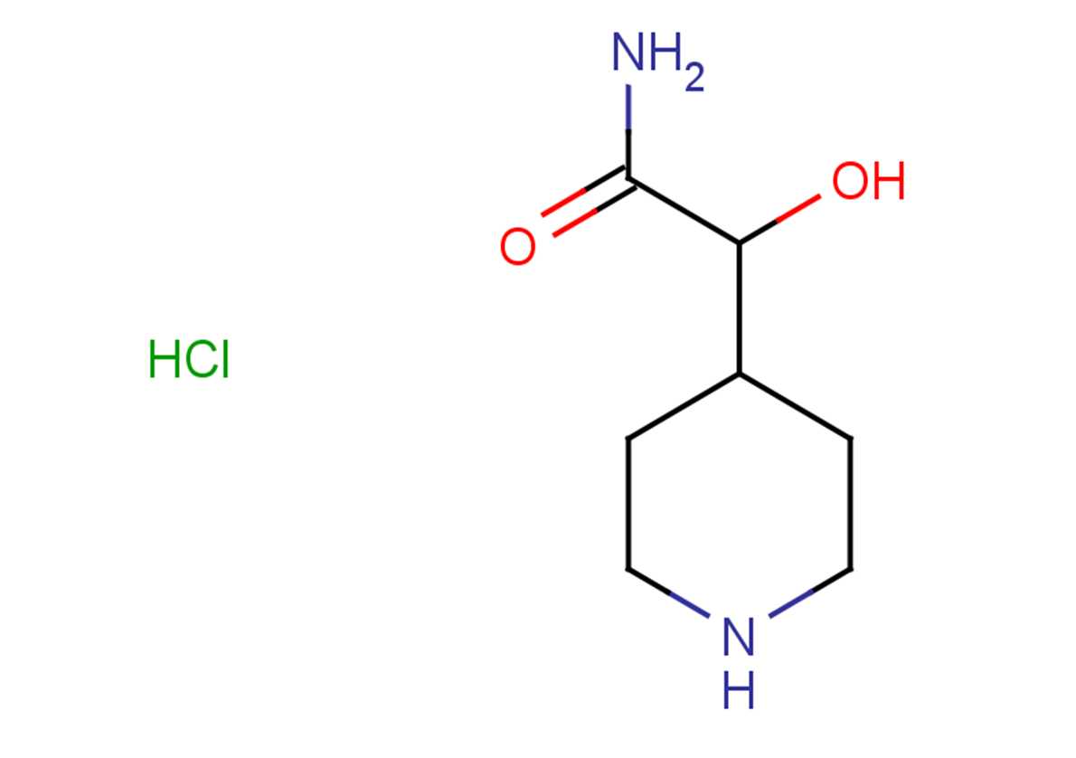 2-hydroxy-2-(piperidin-4-yl)acetamide hydrochloride