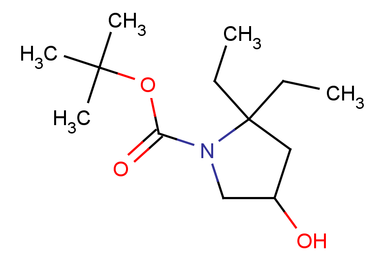 tert-butyl 2,2-diethyl-4-hydroxypyrrolidine-1-carboxylate