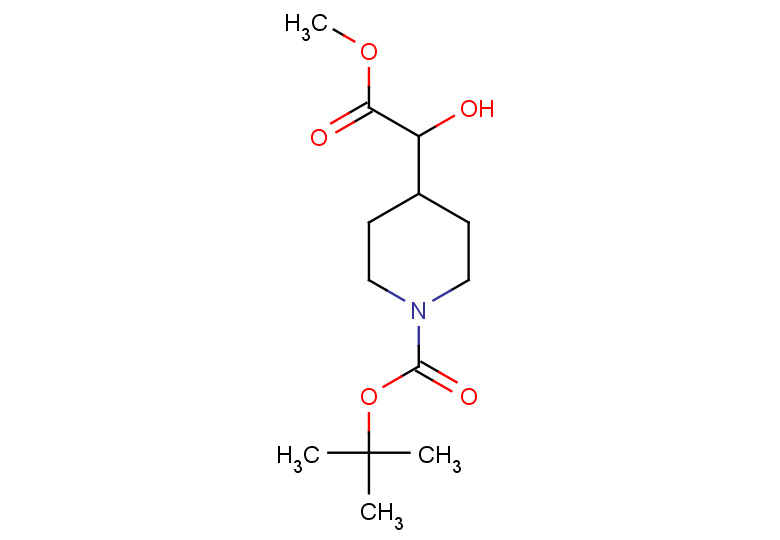 tert-butyl 4-(1-hydroxy-2-methoxy-2-oxoethyl)piperidine-1-carboxylate