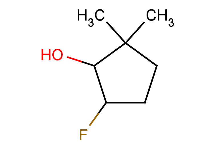 5-fluoro-2,2-dimethylcyclopentan-1-ol, Mixture of diastereomers