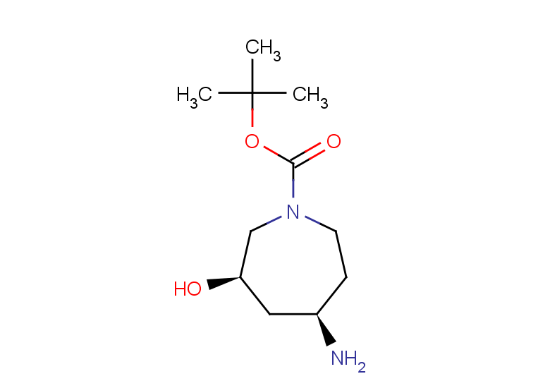rac-tert-butyl (3R,5R)-5-amino-3-hydroxyazepane-1-carboxylate, cis