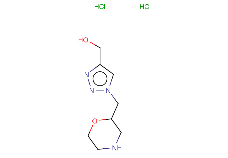 {1-[(morpholin-2-yl)methyl]-1H-1,2,3-triazol-4-yl}methanol dihydrochloride