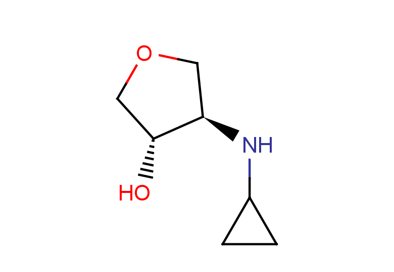 rac-(3R,4S)-4-(cyclopropylamino)oxolan-3-ol, trans