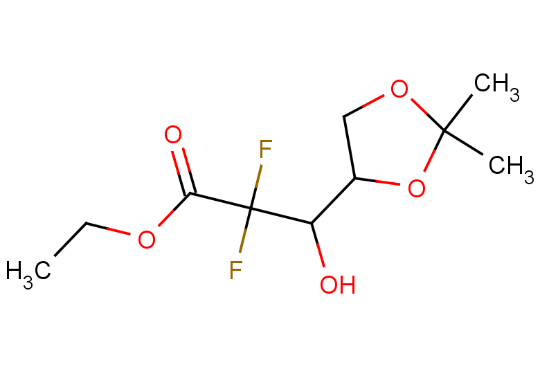 ethyl 3-(2,2-dimethyl-1,3-dioxolan-4-yl)-2,2-difluoro-3-hydroxypropanoate