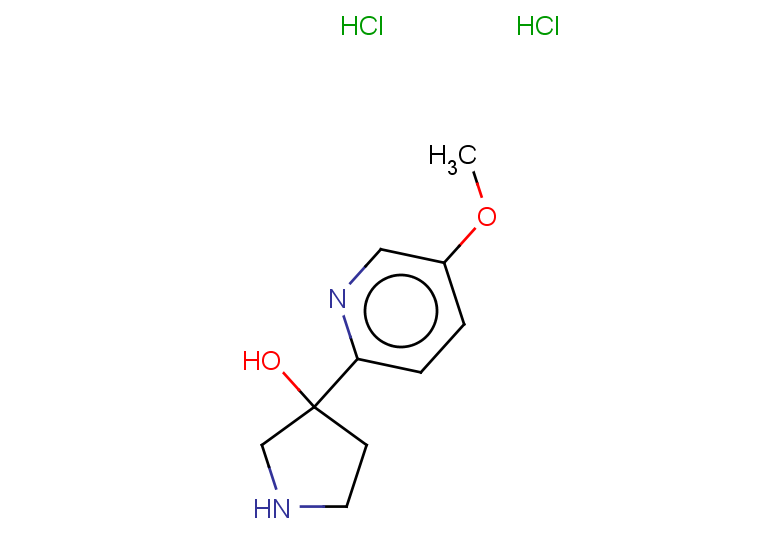 3-(5-methoxypyridin-2-yl)pyrrolidin-3-ol dihydrochloride