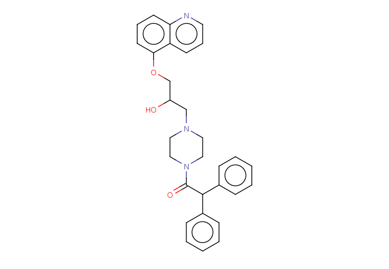 1-{4-[2-hydroxy-3-(quinolin-5-yloxy)propyl]piperazin-1-yl}-2,2-diphenylethan-1-one