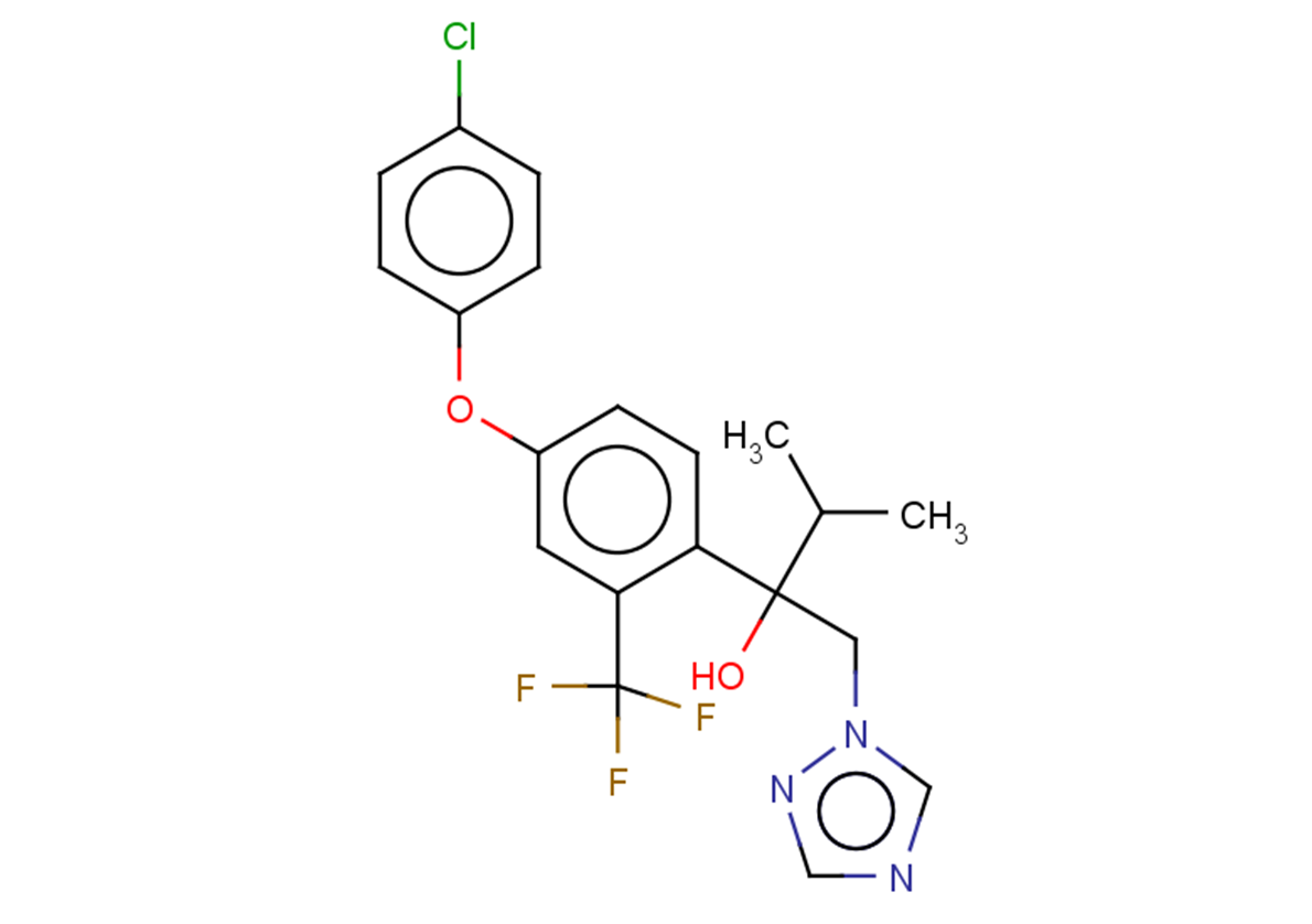 2-[4-(4-chlorophenoxy)-2-(trifluoromethyl)phenyl]-3-methyl-1-(1H-1,2,4-triazol-1-yl)butan-2-ol