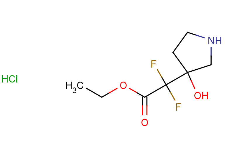ethyl 2,2-difluoro-2-(3-hydroxypyrrolidin-3-yl)acetate hydrochloride