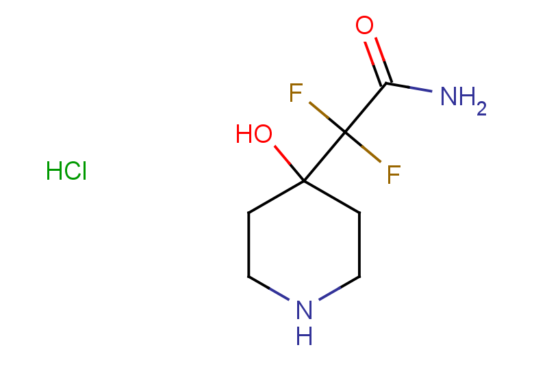 2,2-difluoro-2-(4-hydroxypiperidin-4-yl)acetamide hydrochloride