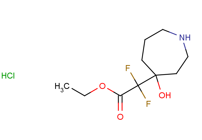 ethyl 2,2-difluoro-2-(4-hydroxyazepan-4-yl)acetate hydrochloride