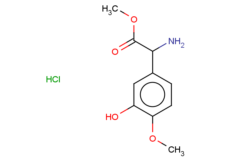 methyl 2-amino-2-(3-hydroxy-4-methoxyphenyl)acetate hydrochloride