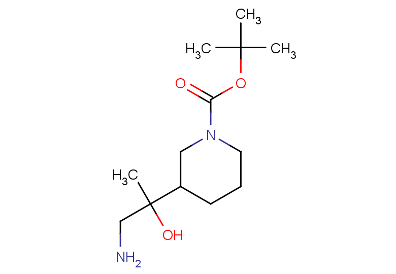 tert-butyl 3-(1-amino-2-hydroxypropan-2-yl)piperidine-1-carboxylate