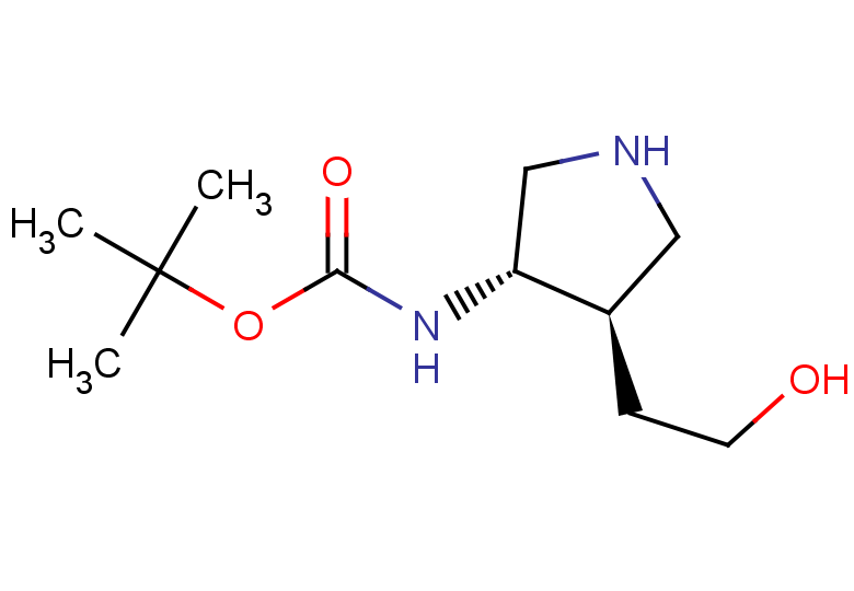 rac-tert-butyl N-[(3R,4S)-4-(2-hydroxyethyl)pyrrolidin-3-yl]carbamate, trans