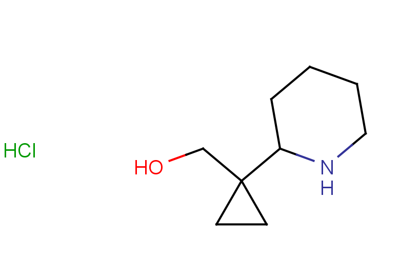 [1-(piperidin-2-yl)cyclopropyl]methanol hydrochloride