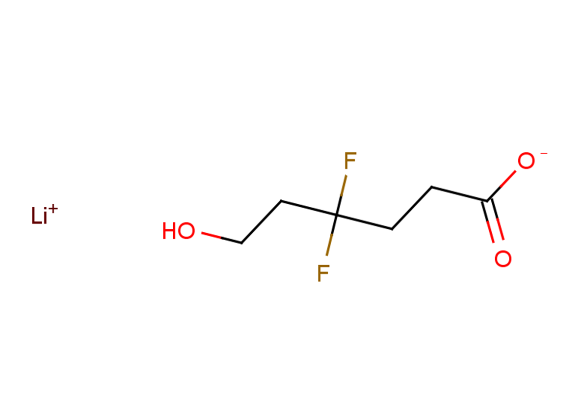 lithium(1+) 4,4-difluoro-6-hydroxyhexanoate