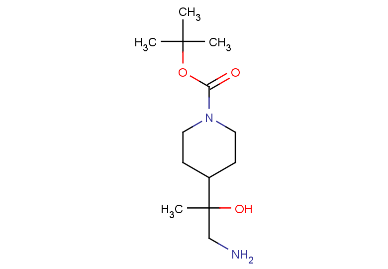 tert-butyl 4-(1-amino-2-hydroxypropan-2-yl)piperidine-1-carboxylate