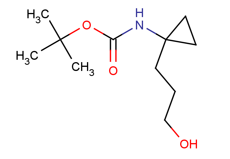 tert-butyl N-[1-(3-hydroxypropyl)cyclopropyl]carbamate