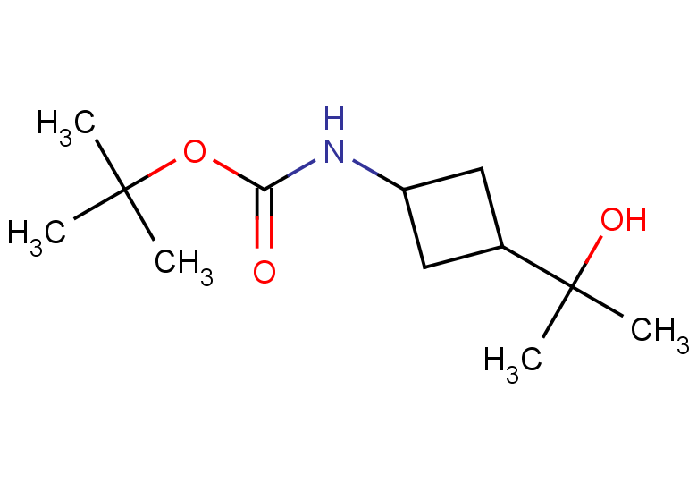 tert-butyl N-[3-(2-hydroxypropan-2-yl)cyclobutyl]carbamate, Mixture of diastereomers