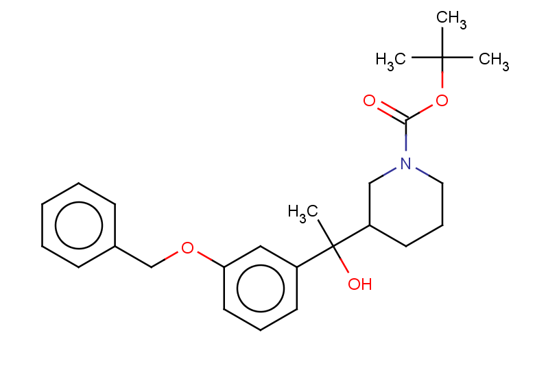 tert-butyl 3-{1-[3-(benzyloxy)phenyl]-1-hydroxyethyl}piperidine-1-carboxylate