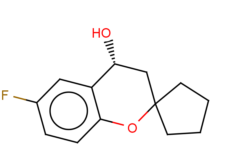 (4R)-6-fluoro-3,4-dihydrospiro[1-benzopyran-2,1'-cyclopentane]-4-ol