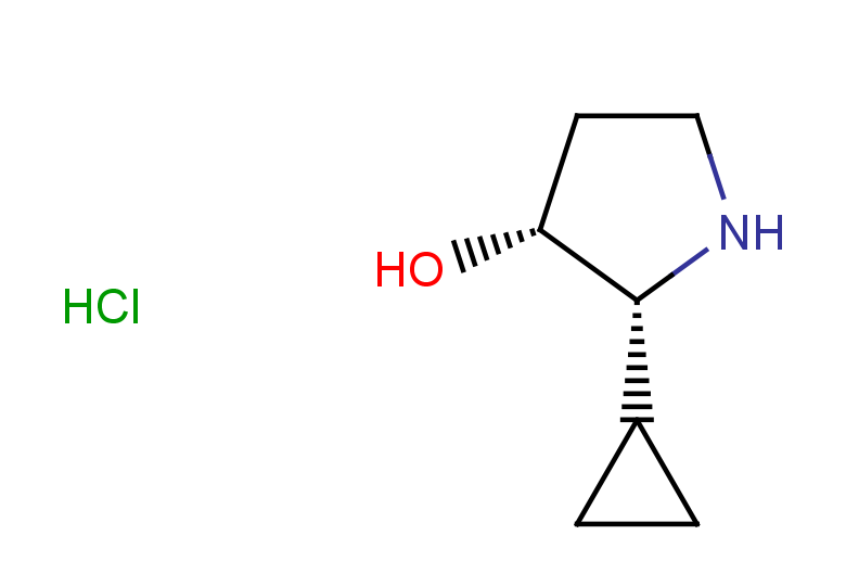 rac-(2R,3R)-2-cyclopropylpyrrolidin-3-ol hydrochloride, cis