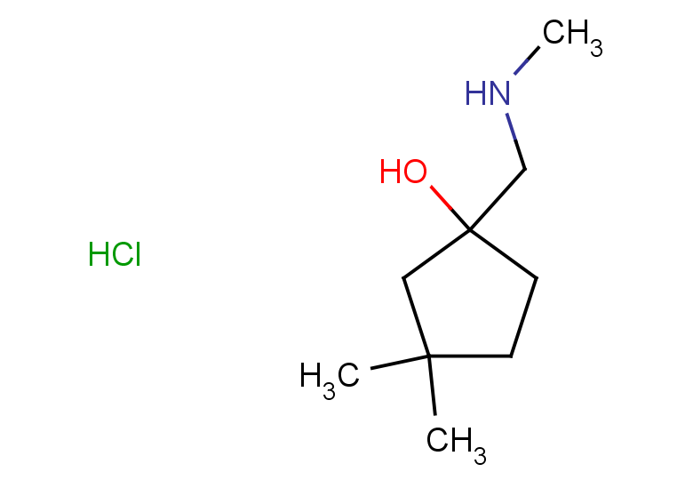 3,3-dimethyl-1-[(methylamino)methyl]cyclopentan-1-ol hydrochloride