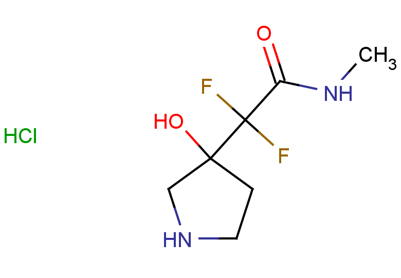 2,2-difluoro-2-(3-hydroxypyrrolidin-3-yl)-N-methylacetamide hydrochloride