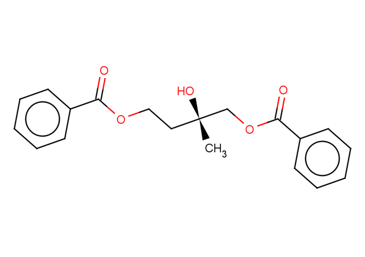 rel-(3R)-4-(benzoyloxy)-3-hydroxy-3-methylbutyl benzoate