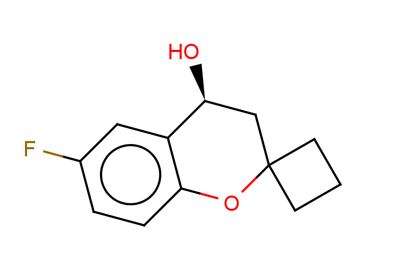 (4S)-6-fluoro-3,4-dihydrospiro[1-benzopyran-2,1'-cyclobutane]-4-ol