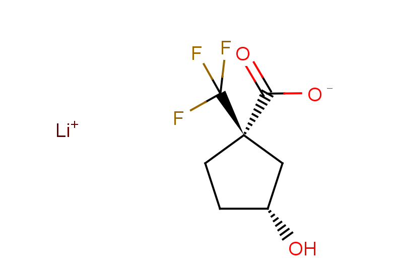 rac-lithium (1R,3R)-3-hydroxy-1-(trifluoromethyl)cyclopentane-1-carboxylate