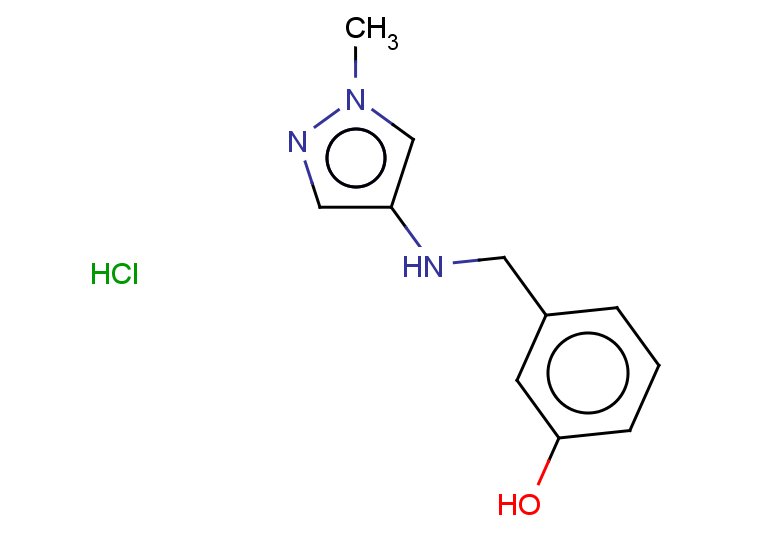 3-{[(1-methyl-1H-pyrazol-4-yl)amino]methyl}phenol hydrochloride