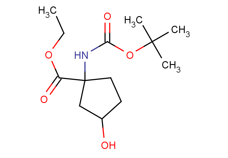 ethyl 1-{[(tert-butoxy)carbonyl]amino}-3-hydroxycyclopentane-1-carboxylate