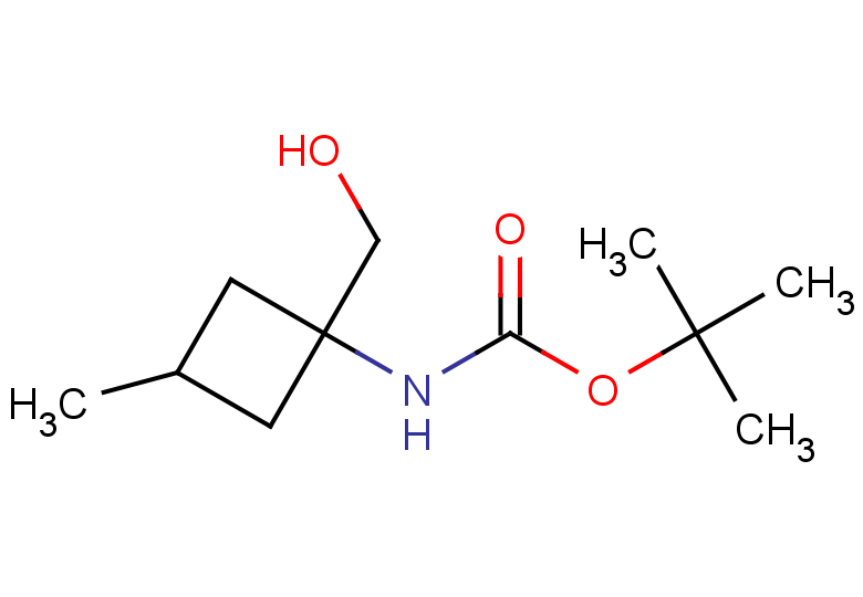 tert-butyl N-[1-(hydroxymethyl)-3-methylcyclobutyl]carbamate, Mixture of diastereomers