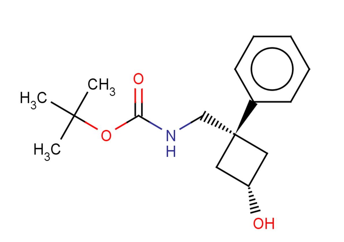 tert-butyl N-{[(1s,3s)-3-hydroxy-1-phenylcyclobutyl]methyl}carbamate