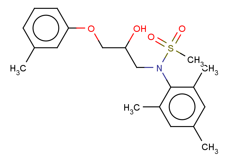 N-[2-hydroxy-3-(3-methylphenoxy)propyl]-N-(2,4,6-trimethylphenyl)methanesulfonamide