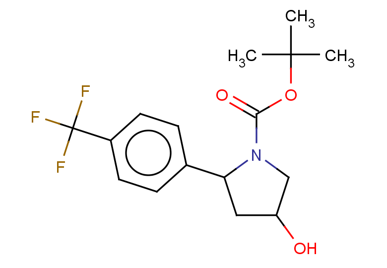 tert-butyl 4-hydroxy-2-[4-(trifluoromethyl)phenyl]pyrrolidine-1-carboxylate