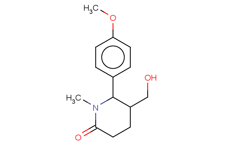 5-(hydroxymethyl)-6-(4-methoxyphenyl)-1-methylpiperidin-2-one