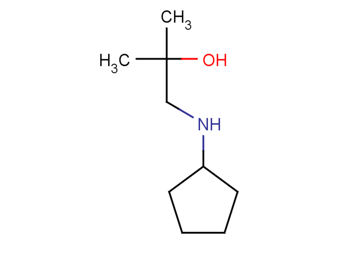 1-(cyclopentylamino)-2-methylpropan-2-ol