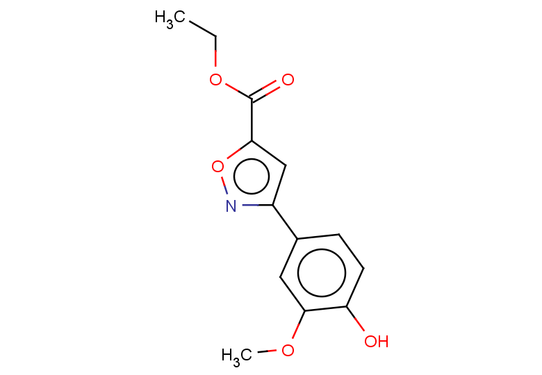 ethyl 3-(4-hydroxy-3-methoxyphenyl)-1,2-oxazole-5-carboxylate