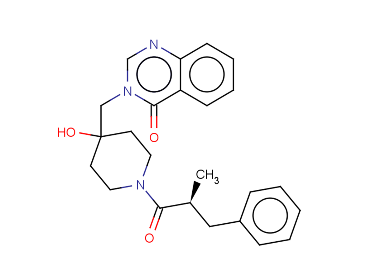 3-({1-[(2S)-2-benzylpropanoyl]-4-hydroxypiperidin-4-yl}methyl)-3,4-dihydroquinazolin-4-one