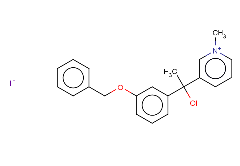 3-{1-[3-(benzyloxy)phenyl]-1-hydroxyethyl}-1-methylpyridin-1-ium iodide