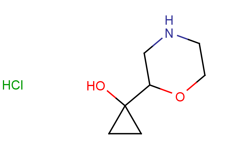 1-(morpholin-2-yl)cyclopropan-1-ol hydrochloride