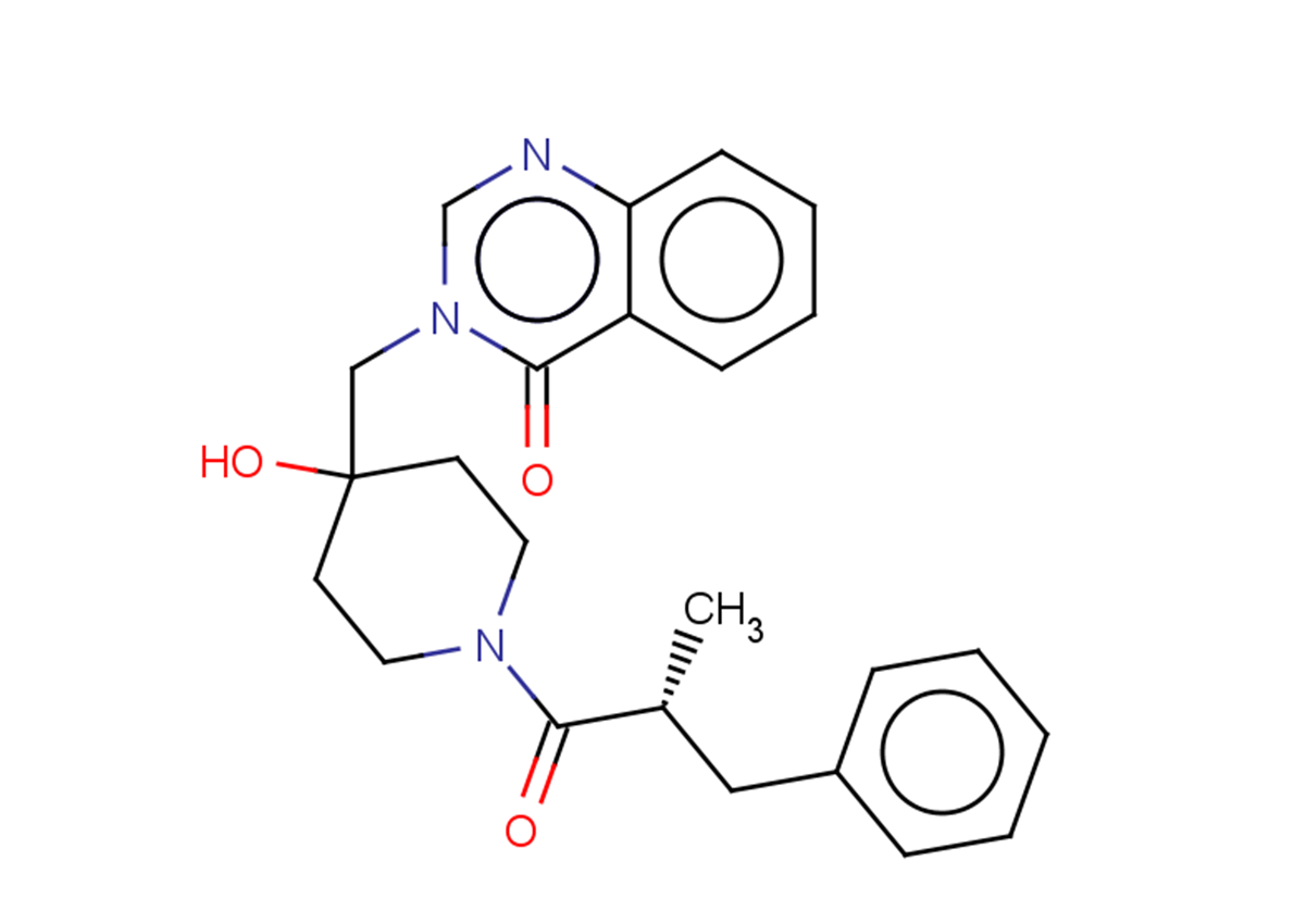 3-({1-[(2R)-2-benzylpropanoyl]-4-hydroxypiperidin-4-yl}methyl)-3,4-dihydroquinazolin-4-one